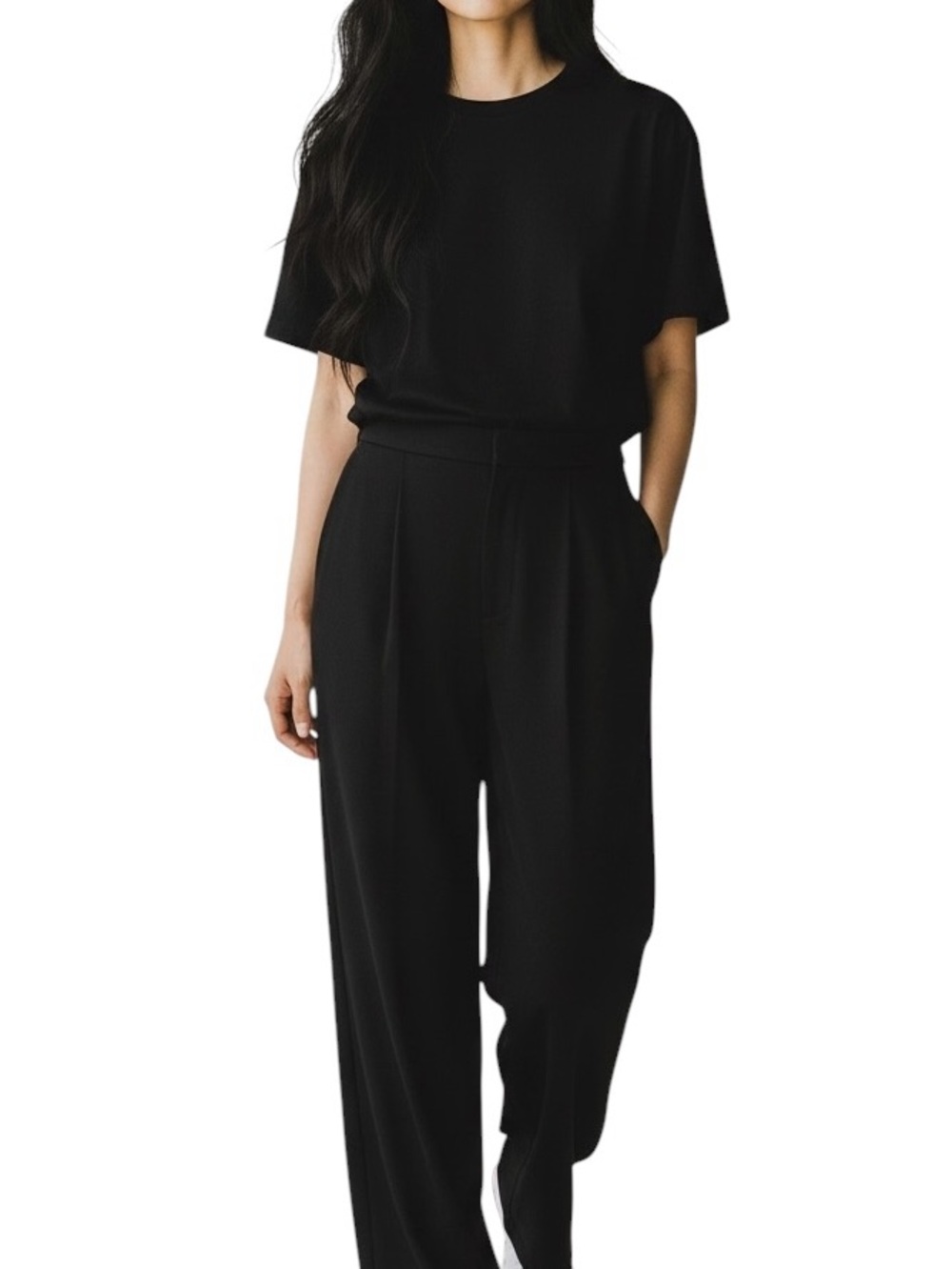NWT Le Suit Navy High-Waist Wide-Leg Pants Sz 16